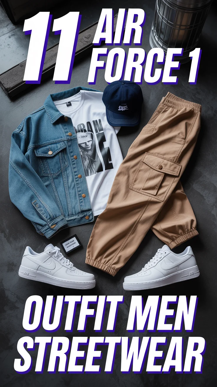 🧢 11 Air Force 1 Outfit Men Streetwear