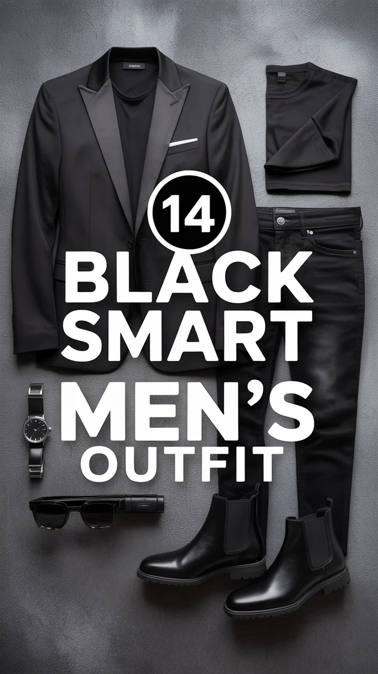 🖤 14 Black Smart Casual Men’s Outfit
