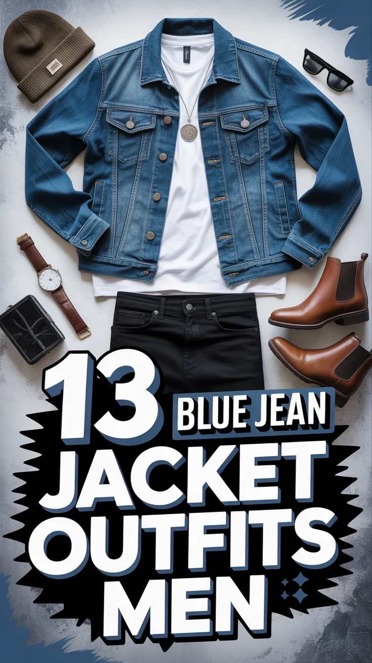 🧥 13 Blue Jean Jacket Outfits Men