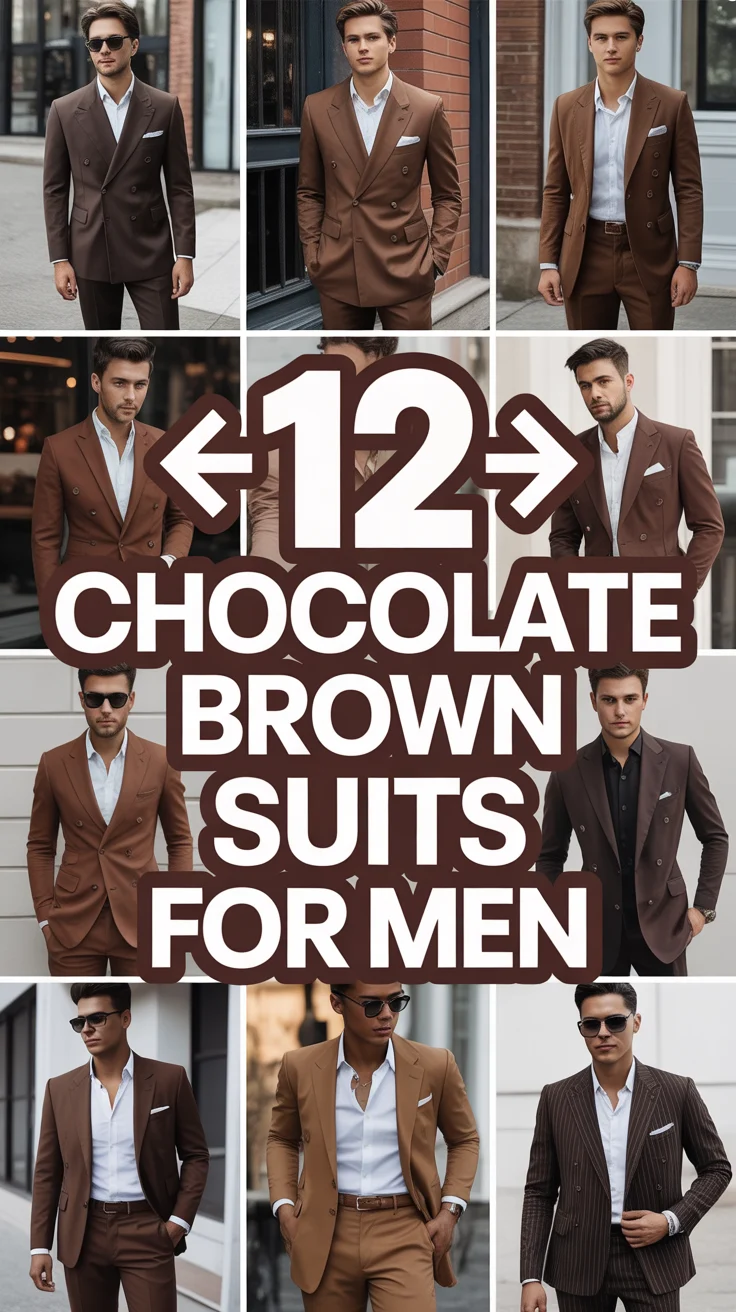 🟤 12 Chocolate Brown Suits For Men