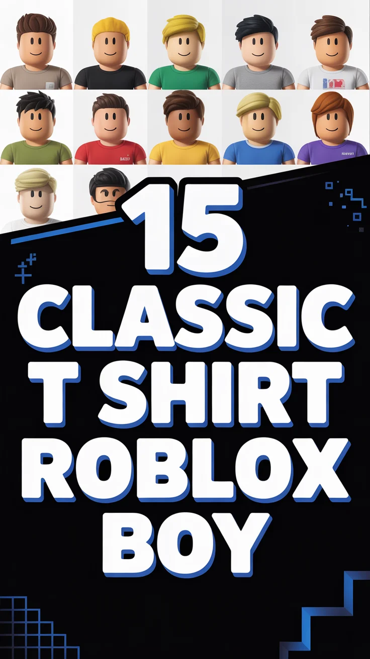 🧢 15 Classic T Shirt Roblox Boy