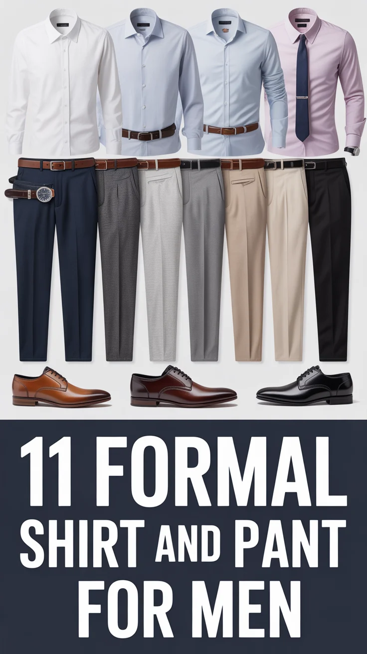👔 11 Formal Shirt And Pant For Men