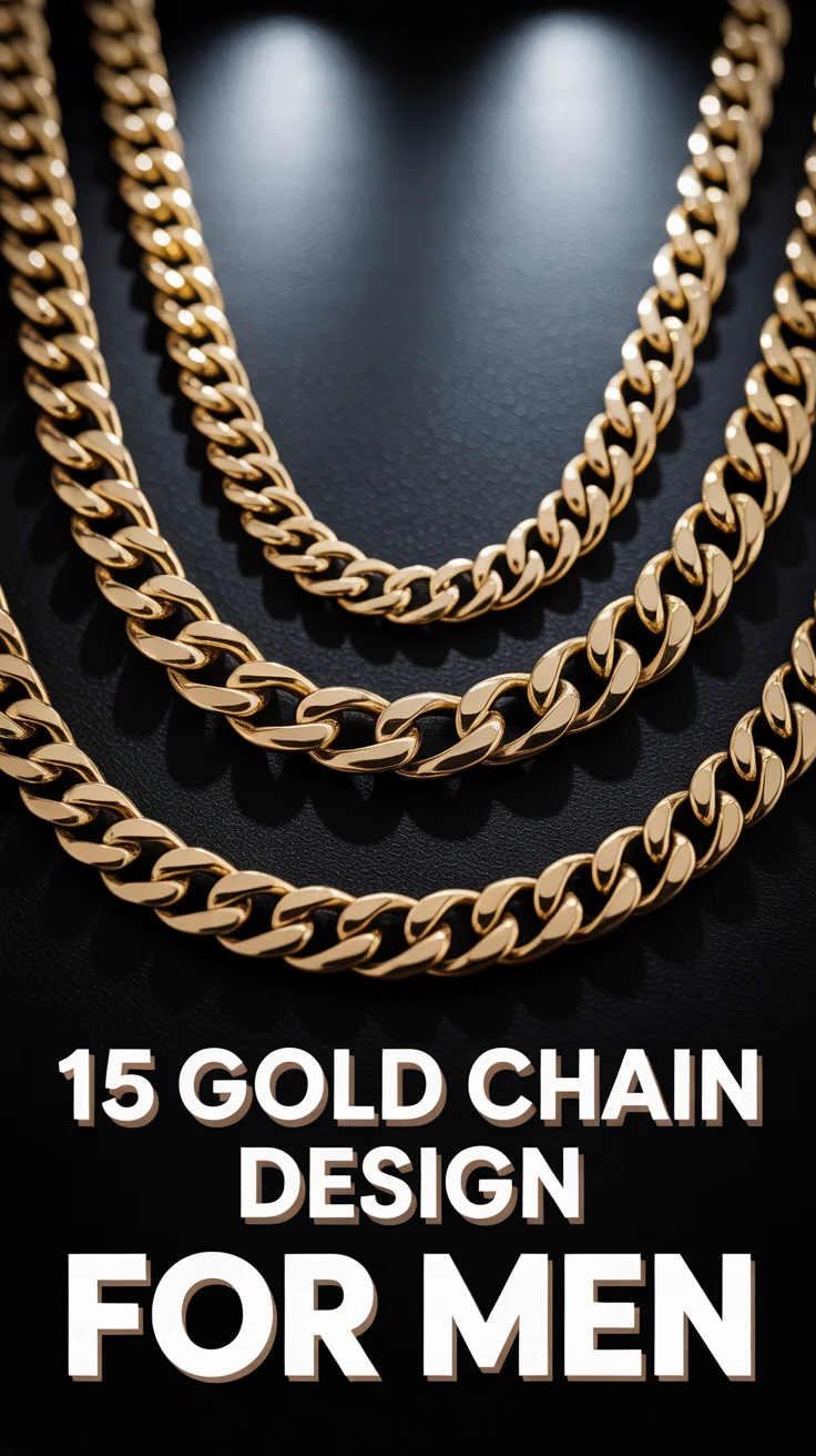 💫 15 Gold Chain Design For Men