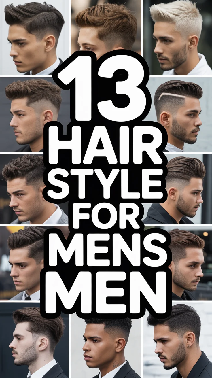 💇‍♂️ 13 Hair Style For Mens Men