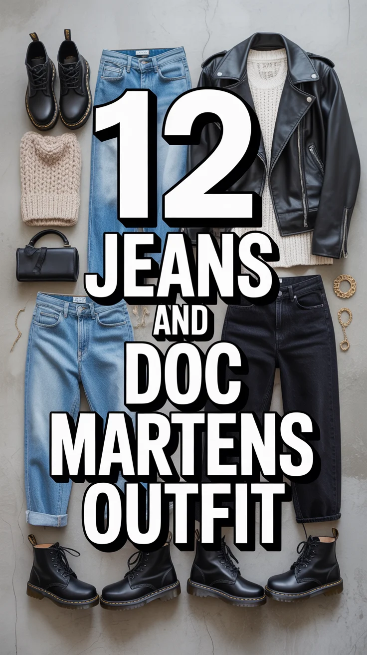 👖 12 Jeans And Doc Martens Outfit
