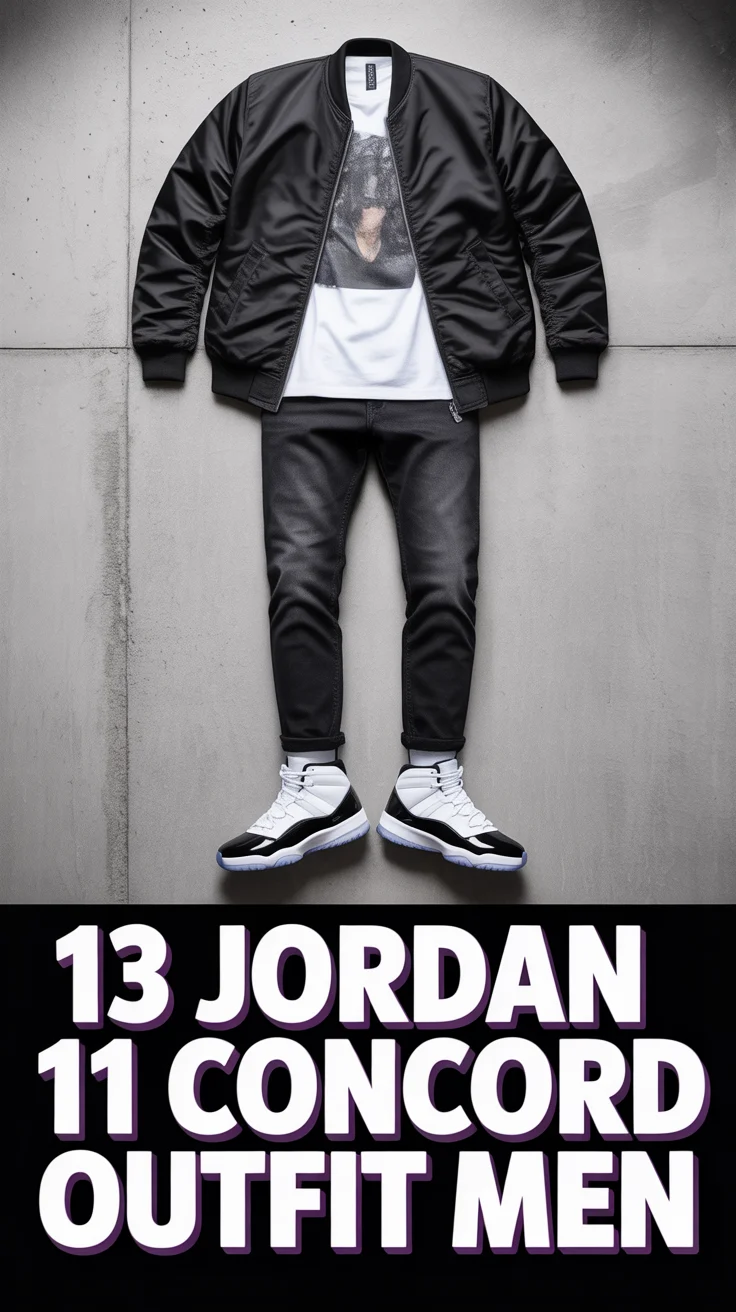 👟 13 Jordan 11 Concord Outfit Men