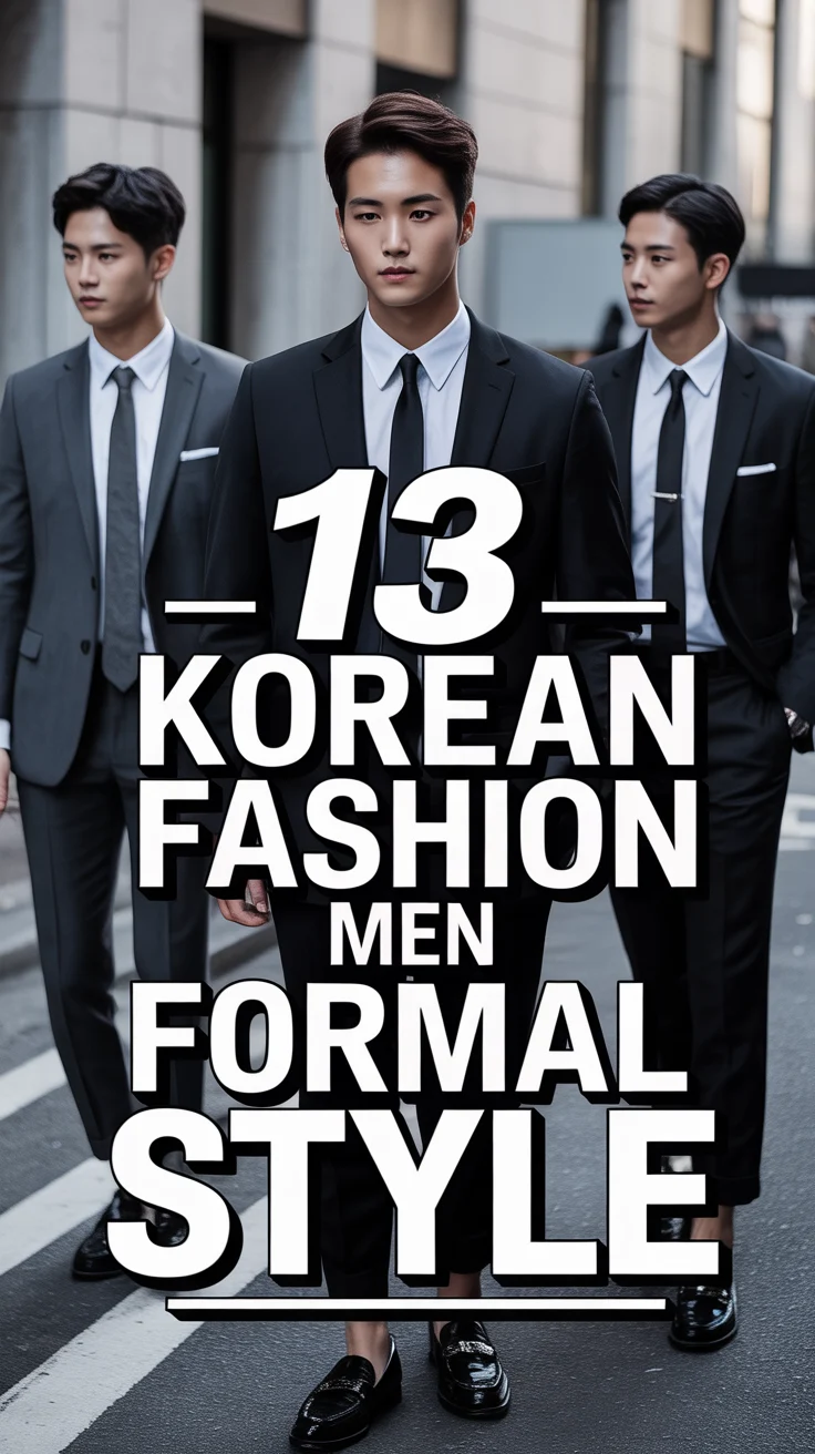 🕴️ 13 Korean Fashion Men Formal Style