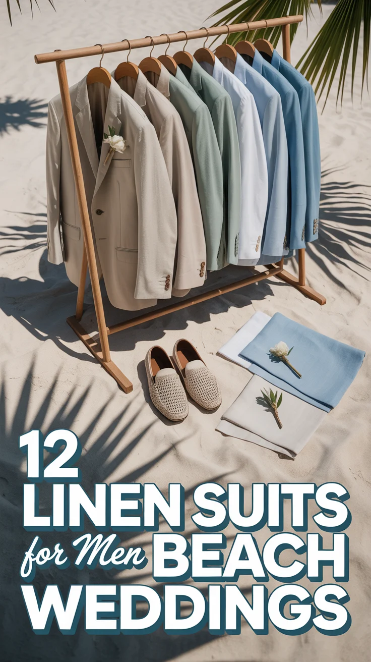 🌴 12 Linen Suits For Men Beach Weddings