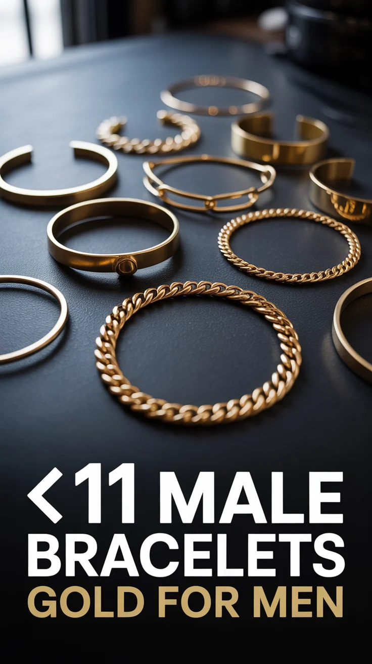🪙 11 Male Bracelets Gold For Men