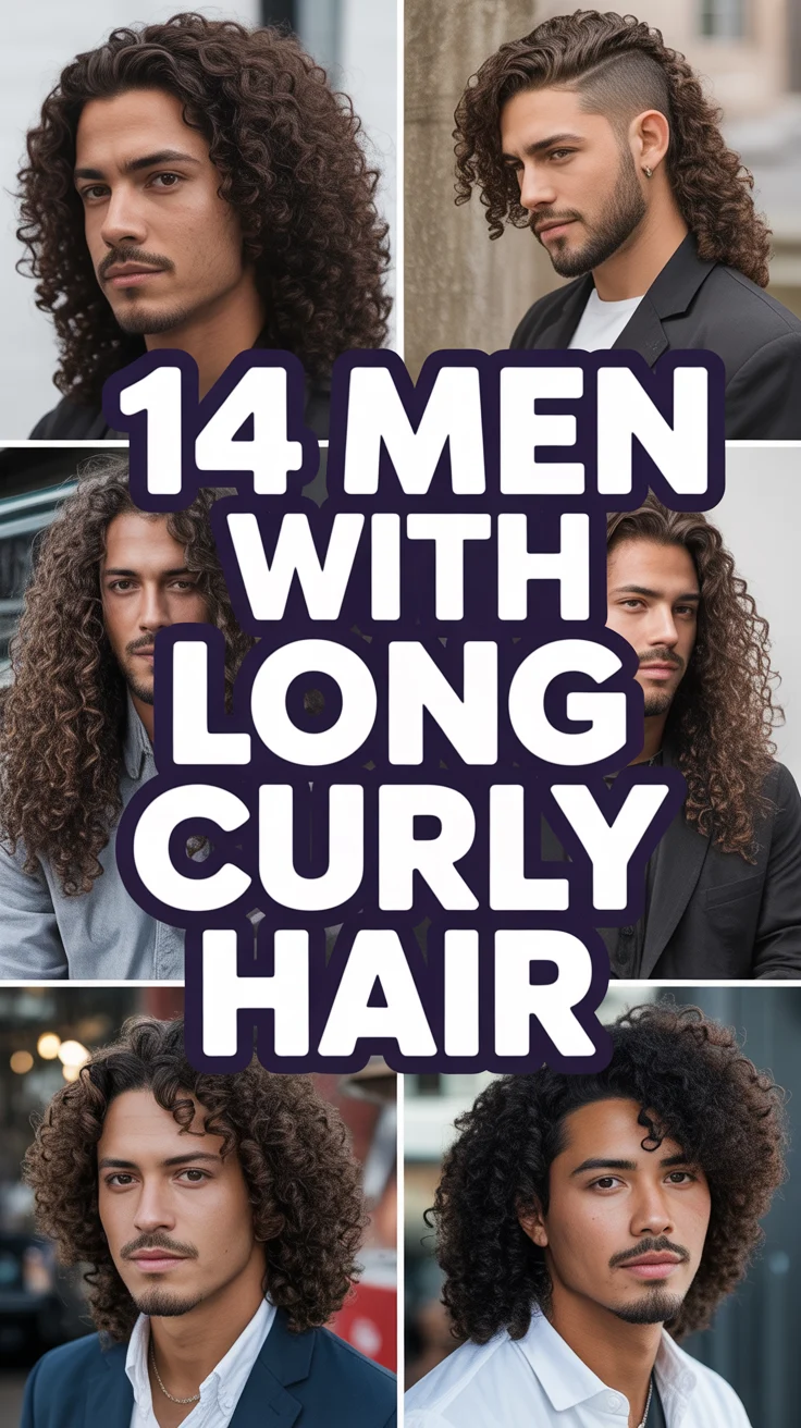 💈 14 Men With Long Curly Hair