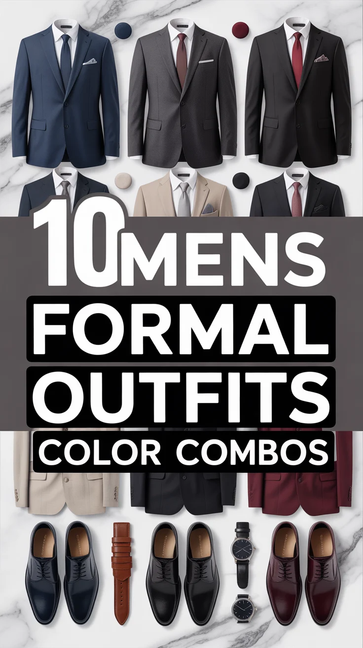 🕴️ 10 Mens Formal Outfits Color Combos