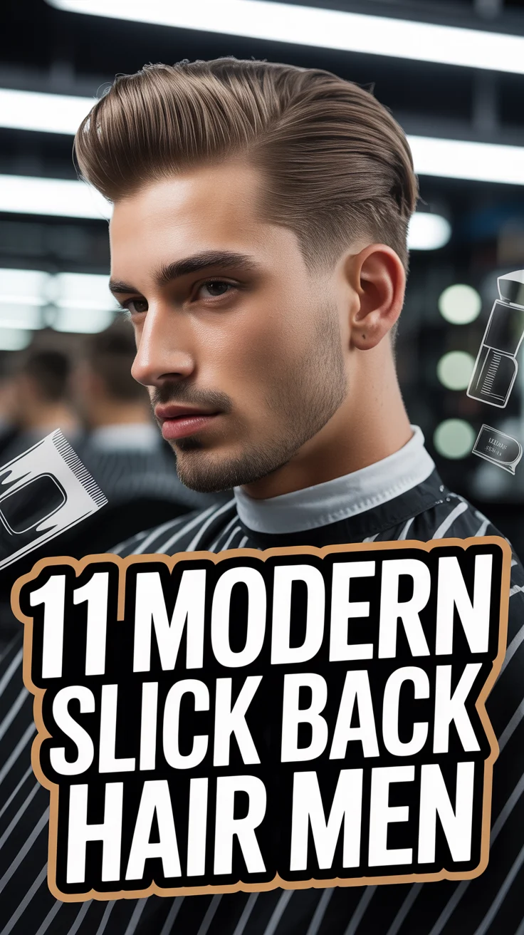 💈 11 Modern Slick Back Hair Men