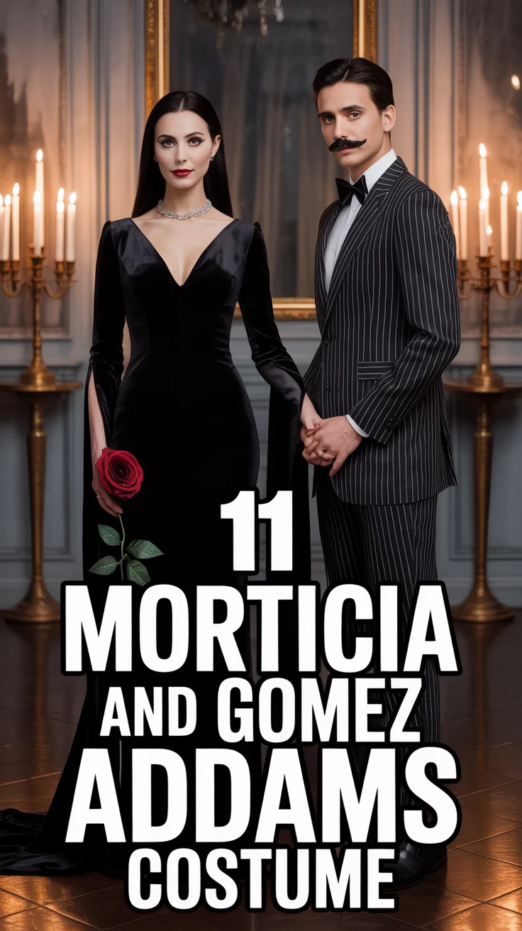 🖤 11 Morticia And Gomez Addams Costume