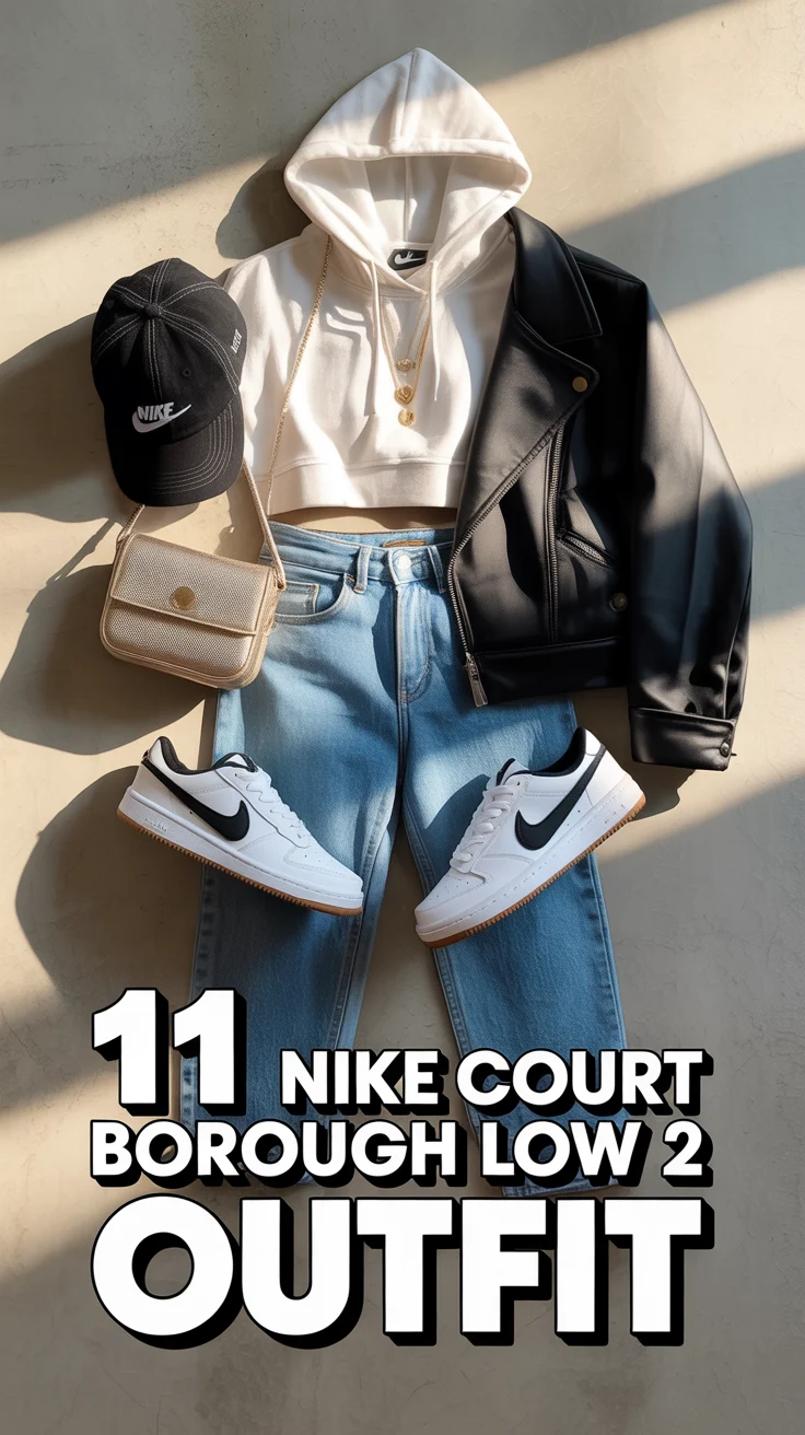 👟 11 Nike Court Borough Low 2 Outfit