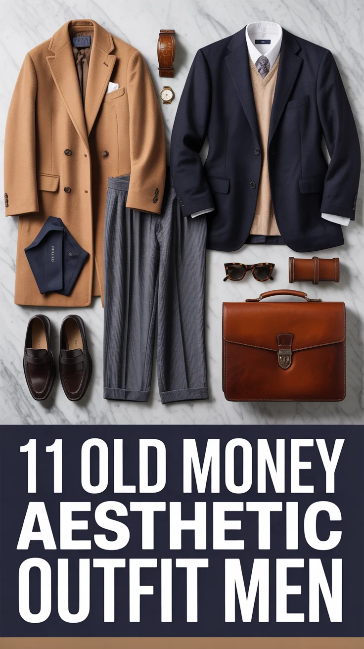 🧥 11 Old Money Aesthetic Outfit Men