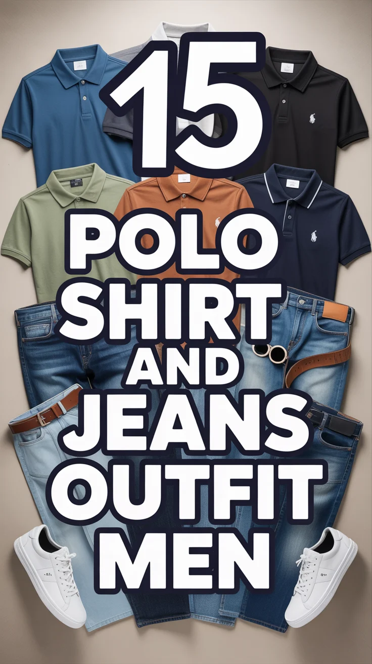 🧢 15 Polo Shirt And Jeans Outfit Men