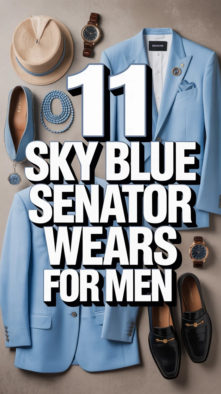 🧵 11 Sky Blue Senator Wears For Men