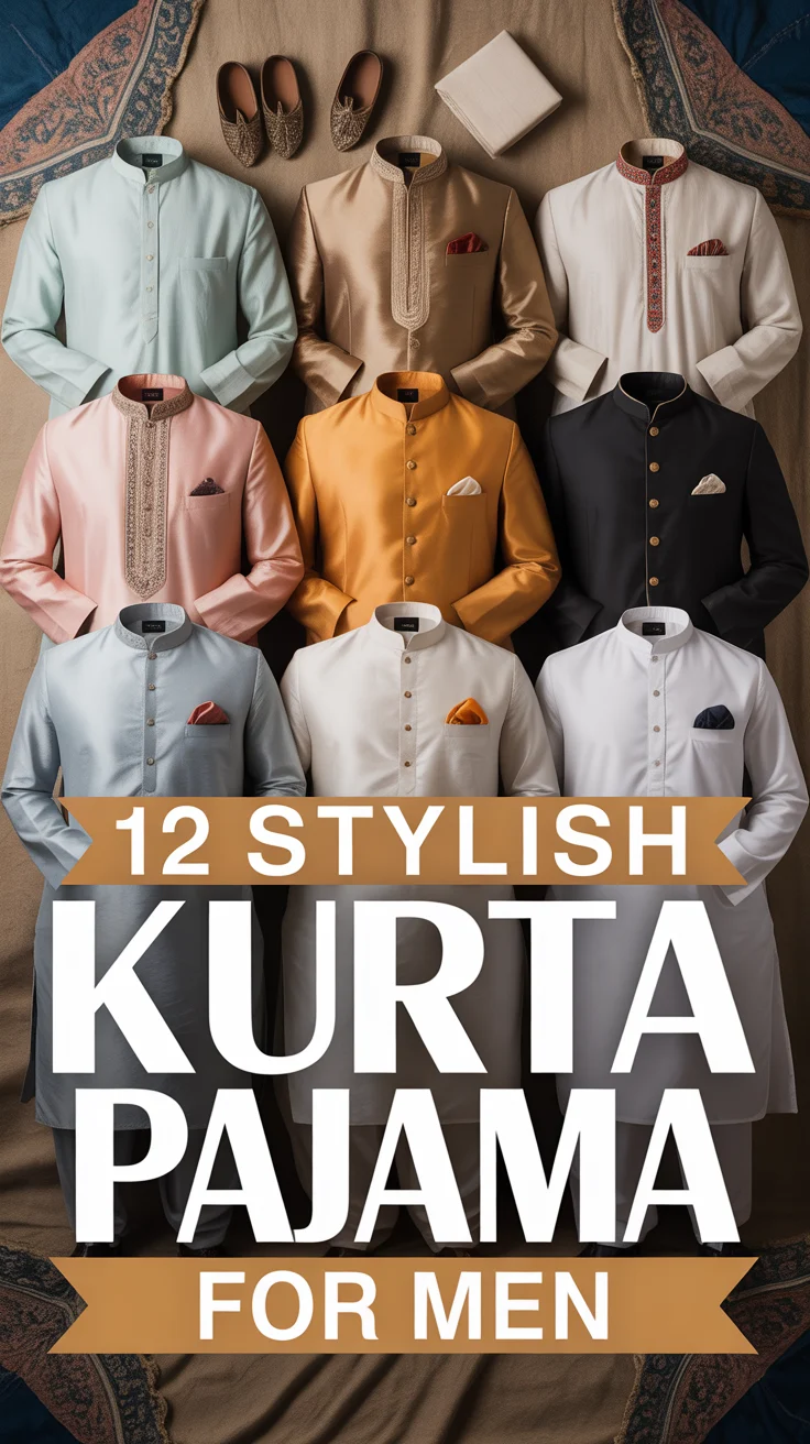 🧵 12 Stylish Kurta Pajama For Men