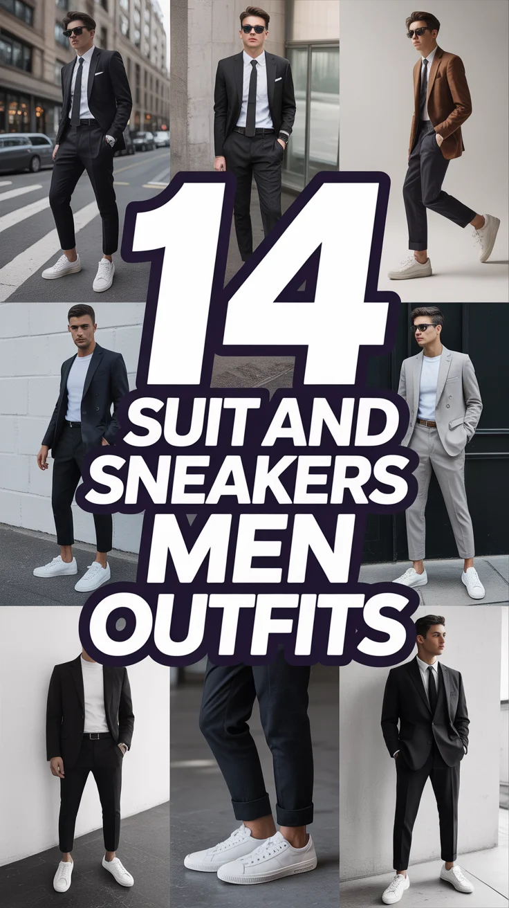 👟 14 Suit And Sneakers Men Outfits