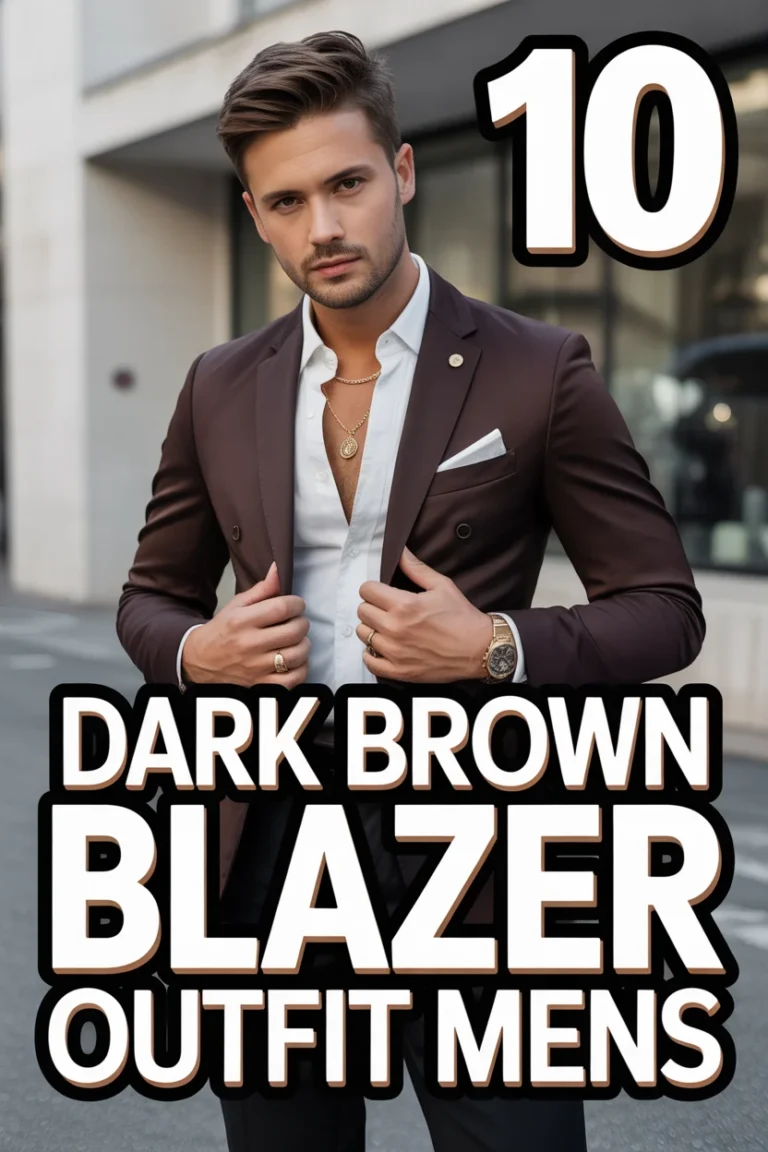 🧥 10 Dark Brown Blazer Outfit Mens