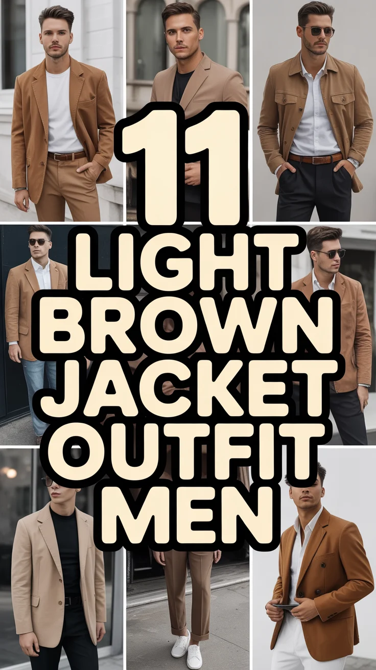 🧥 11 Light Brown Jacket Outfit Men
