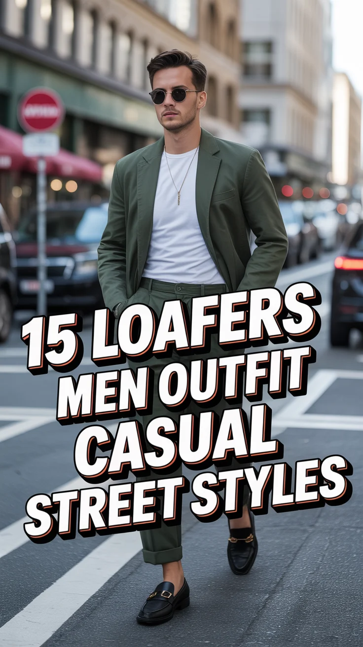 👞 15 Loafers Men Outfit Casual Street Styles