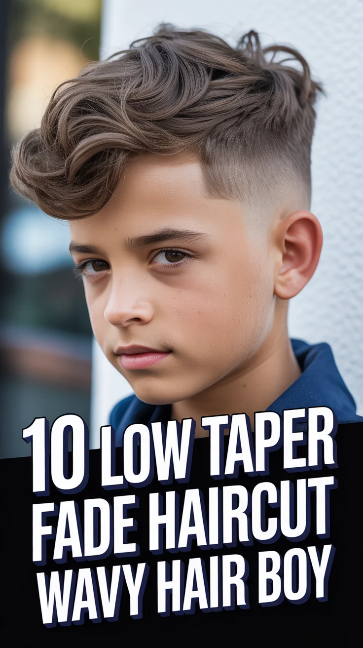✂️ 10 Low Taper Fade Haircut Wavy Hair Boy