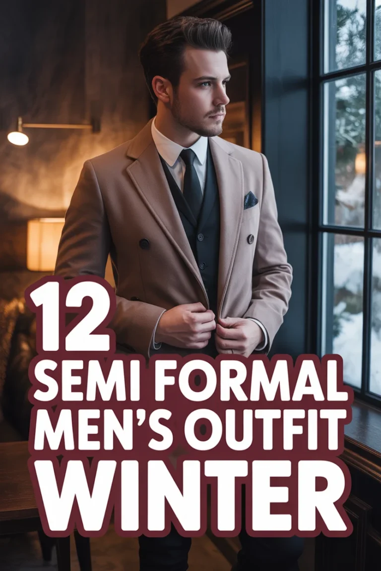 ❄️ 12 Semi Formal Men’s Outfit Winter