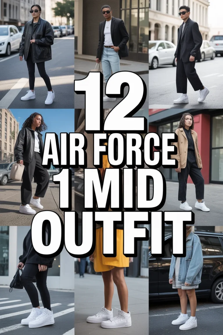 👟 12 Air Force 1 Mid Outfit