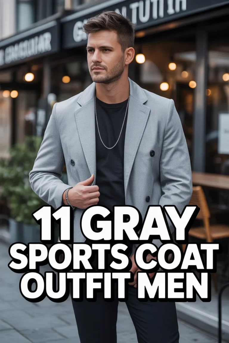 😎 11 Gray Sports Coat Outfit Men