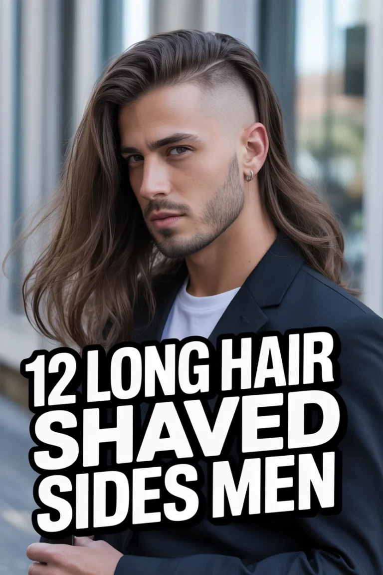 💇‍♂️ 12 Long Hair Shaved Sides Men