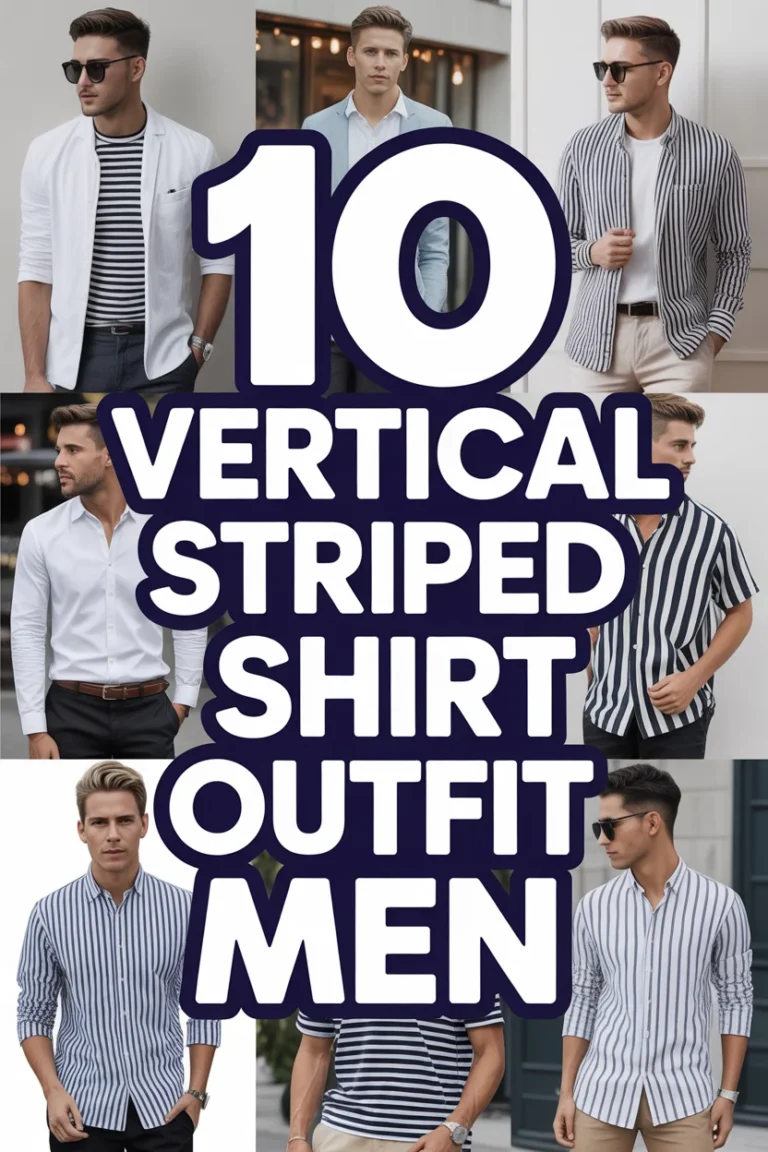 👡 10 Vertical Striped Shirt Outfit Men